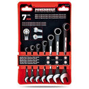 7 Piece Metric Universal Splined Combination Wrench Set
