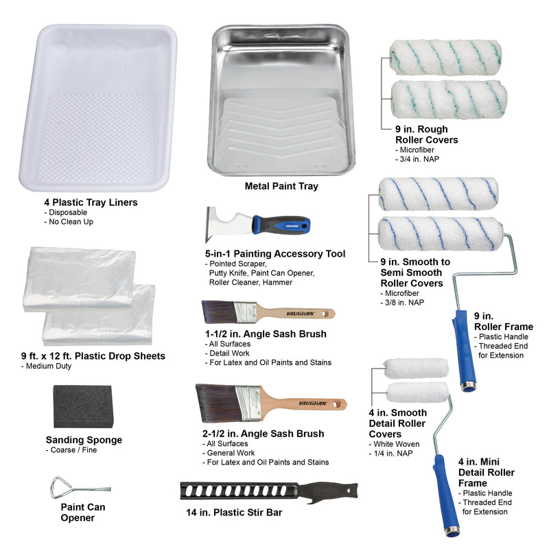 Vaughan 21 Piece Paint Kit - 050174E