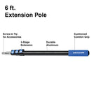 Vaughan 6 Feet Telescopic Extension Pole - 050200ECE