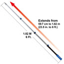 Vaughan 6 Feet Telescopic Extension Pole - 050200ECE