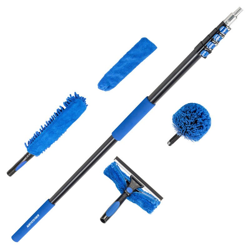 Vaughan 5 Piece Home Cleaning Kit with 24 Foot Extension Pole - 050231ECE