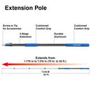 Vaughan 5 Piece Home Cleaning Kit with 24 Foot Extension Pole - 050231ECE