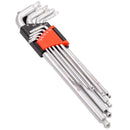 9 Piece Zeon SAE Hex Key Wrench Set for Damaged Fasteners
