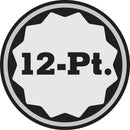 Powerbuilt 15 Piece 1/2-Inch Drive Metric Socket Set, 12 Point, 10mm to 24mm