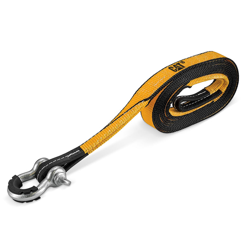 20 foot x 2-inch Tow Strap with D-Ring Shackle 9,000 Lb Capacity