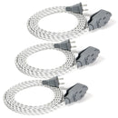 Vision 3 Pack 6 Foot Extension Cords with Three Two Prong Outlets - 240057