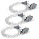 Vision 3 Pack 6 Foot Extension Cords with Three Two Prong Outlets - 240057