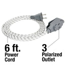 Vision 3 Pack 6 Foot Extension Cords with Three Two Prong Outlets - 240057