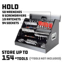 26 in. Rapid Box Portable Slant Front Tool Box - Grey