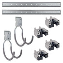 8 Pc. Garage Organizer Wall Storage System with Hooks and Hangers