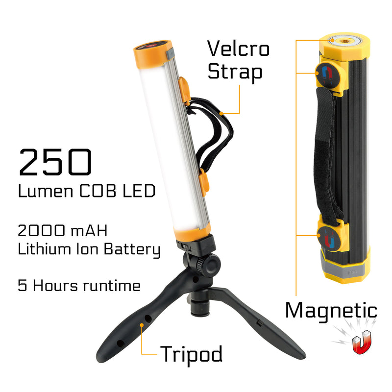 Powerglow 250 Lumens Rechargeable LED Work Light - 240242