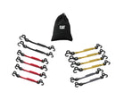Cat 12 Piece Flat Bungee Strap with Safety Finger Hook - 240334
