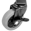330-LBS Padded Rolling Shop Seat with Lumbar Support