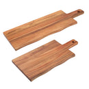 Allspace 2 Pack Acacia Wood Charcuterie Board - 240380