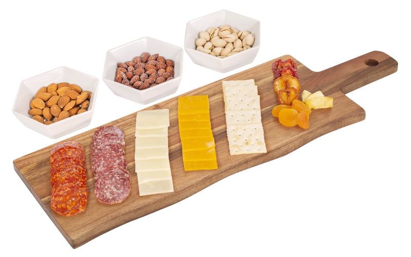 Allspace 2 Pack Acacia Wood Charcuterie Board - 240380