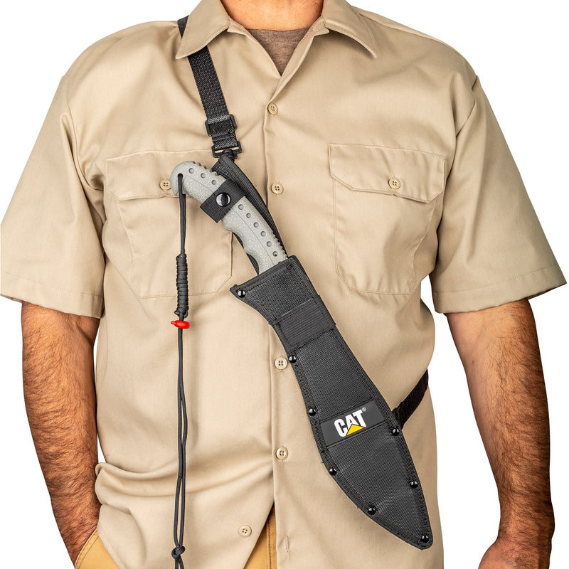19 Inch Machete with Shoulder Strap Sheath