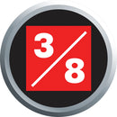 Powerbuilt 3/8-Inch Drive SAE Impact Hex Bit Socket 1/4-Inch - 647237