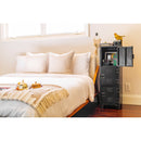 3 Door Steel Locker with Dark Weathered Finish