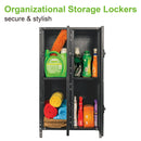 4 Door Steel Locker with Dark Weathered Finish