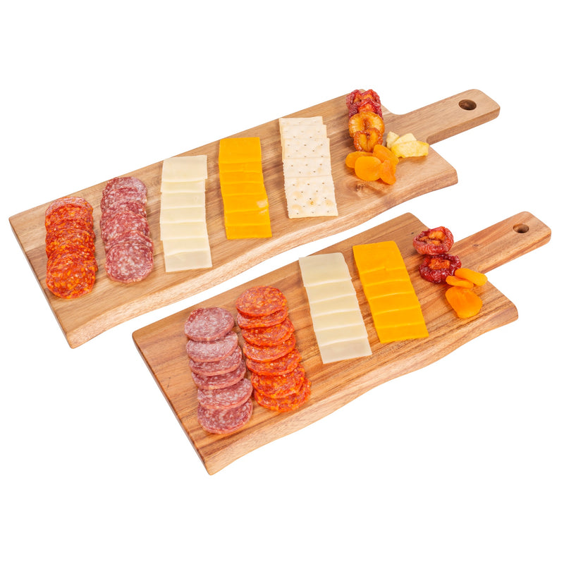 Allspace 2 Pack Acacia Wood Charcuterie Board - 240380