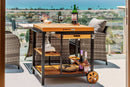 Allspace Acacia Wood Grill Trolley - 450751ECE
