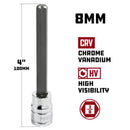 Powerbuilt 3/8-Inch Drive 8mm Long Bit Socket - 648835