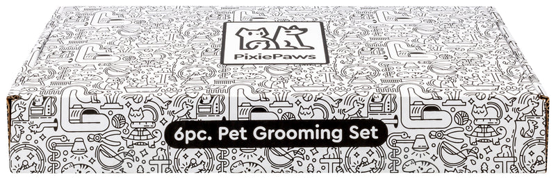 PixiePaws™ 6 Piece Pet Grooming Set - 530004E