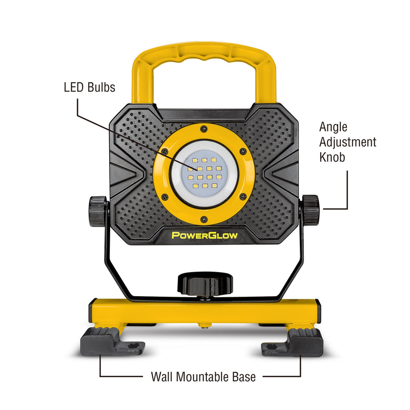 Powerglow 1000 Lumen Portable LED Worklight 5000 Kelvin 13 Watts - 240187