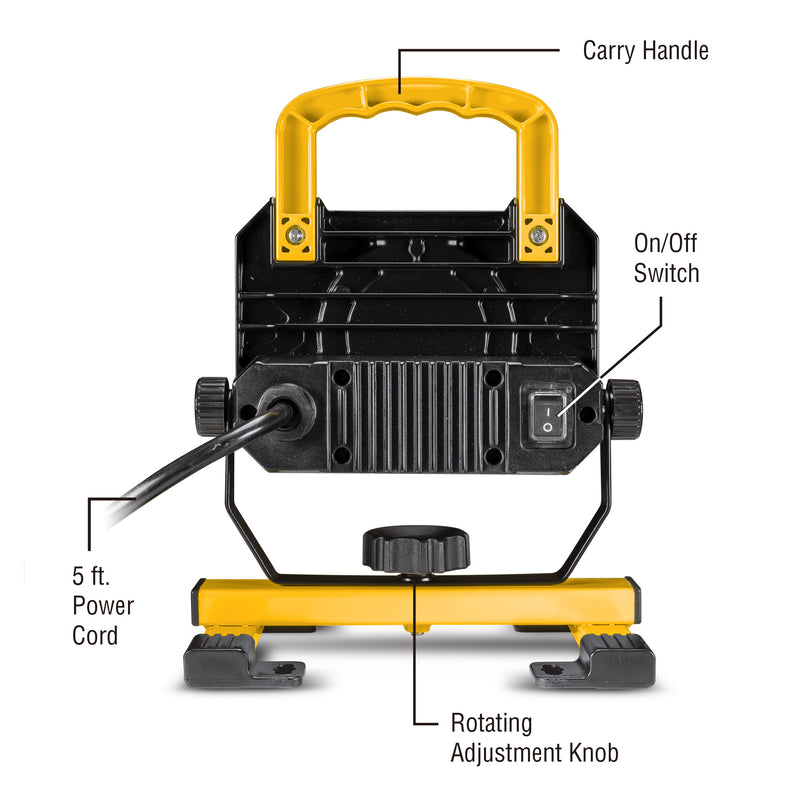 Powerglow 1000 Lumen Portable LED Worklight 5000 Kelvin 13 Watts - 240187