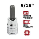 3/8 in. Dr. Hex Bit Sockets - SAE