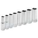 8 Piece 1/2 in. Dr. SAE Deep Socket Set