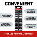 8 Piece 1/2 in. Dr. SAE Deep Socket Set