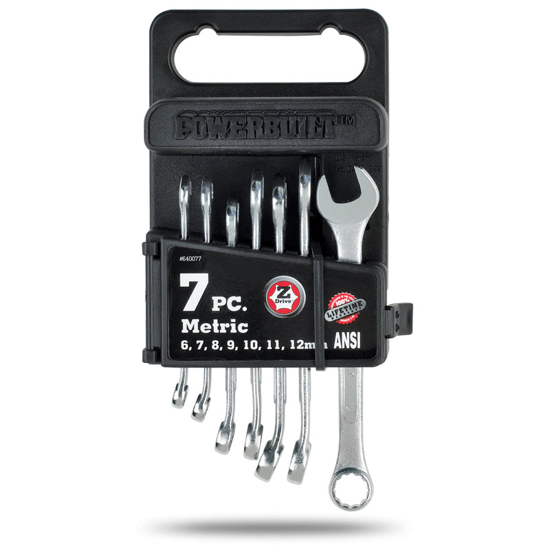 7 Piece Metric Combination Wrench Set