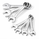 7 Piece Metric Stubby Combination Wrench Set