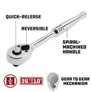 24 Piece 1/4 in. Dr. SAE and Metric Socket Set