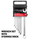 7 Pc. Long Handle SAE Combination Wrench Set