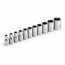 11 Piece 1/4 in. Dr. SAE 6 Pt. Socket Set