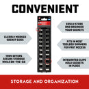 10 Piece 1/4 in. Dr. SAE 6 Pt. Deep Socket Set