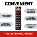 10 Piece 1/4 in. Dr. Metric 6 Pt. Deep Socket Set