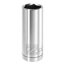 Powerbuilt 1/2 Inch Drive x 22 MM 6 Point Deep Socket - 640837