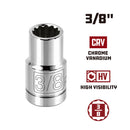 3/8 in. Dr. Sockets - SAE Shallow - 12 Pt.