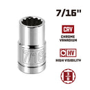 3/8 in. Dr. Sockets - SAE Shallow - 12 Pt.