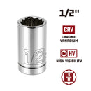 3/8 in. Dr. Sockets - SAE Shallow - 12 Pt.