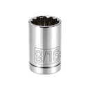 3/8 in. Dr. Sockets - SAE Shallow - 12 Pt.
