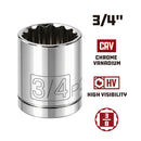 3/8 in. Dr. Sockets - SAE Shallow - 12 Pt.