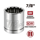 3/8 in. Dr. Sockets - SAE Shallow - 12 Pt.