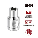 3/8 in. Dr. Sockets - Metric Shallow - 12 Pt.