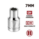 3/8 in. Dr. Sockets - Metric Shallow - 12 Pt.