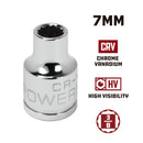 3/8 in. Dr. Sockets - Metric Shallow - 12 Pt.