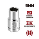 3/8 in. Dr. Sockets - Metric Shallow - 12 Pt.